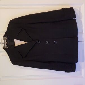 Black Pea Coat Jacket